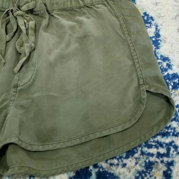 Pistola Dolphin Hem Drawstring Shorts Olive Green - Picture 4 of 7